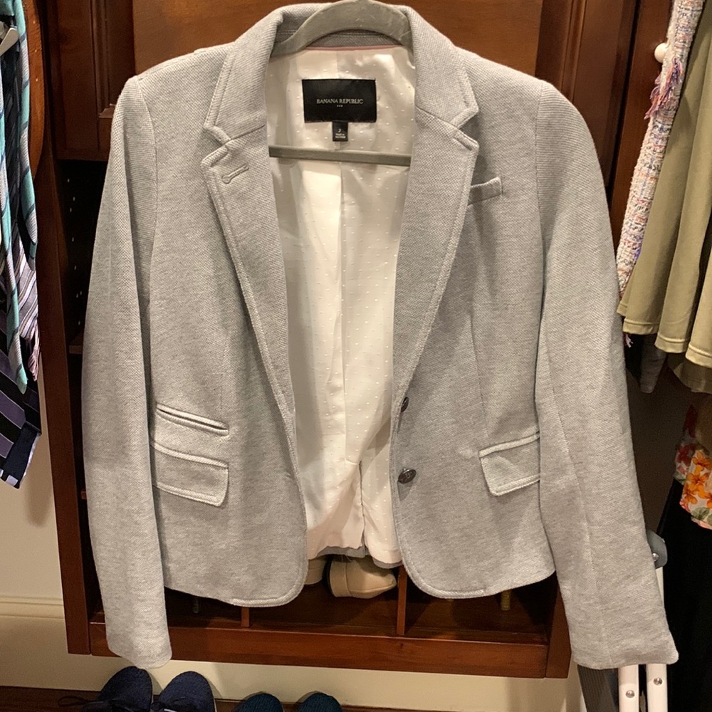 Banana Republic Gray Blazer